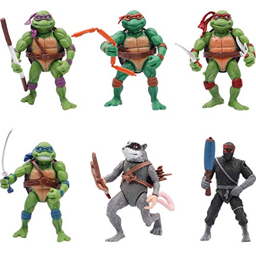 Ninjas 6 PCS Set - Mutant Turtles Action Figure - TMNT Action Figures - Toy Set Turtles Action Figures Mutant Teenage Set