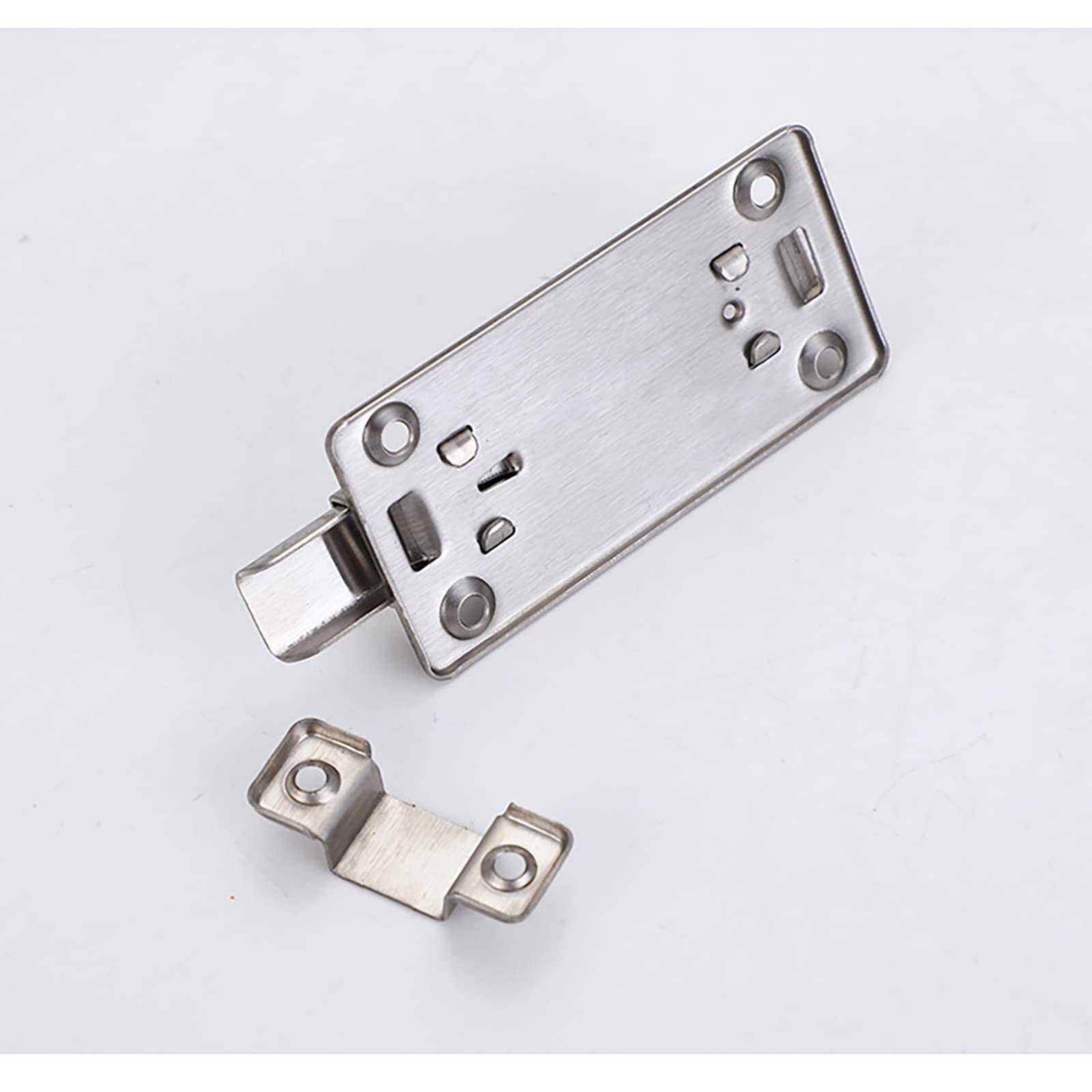 Chiavistello a barilotto da 2" a 4" di Lunghezza in Acciaio Inossidabile, chiavistello Scorrevole, Serratura for Porta Bagno, 4 Pollici(4in)