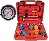 CMOOD 14 PCS Cooling System Pressure Tester Kit, Automotive Radiator Pressure Tester Kit with Alumin