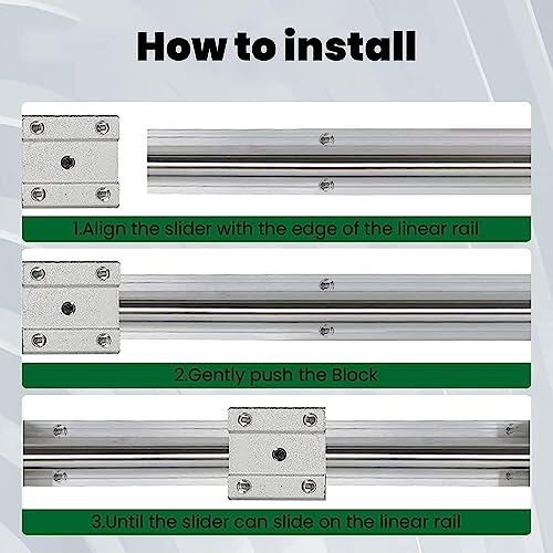 Chuangneng Linear Rail Sbr12 1500Mm 2Pcs Fully Supported Linear Rail Shaft Rod With 4Pcs Sbr12Uu Blocks Bearing For Automated Machines Diy Cnc Routers Lathes Mills #TOP5