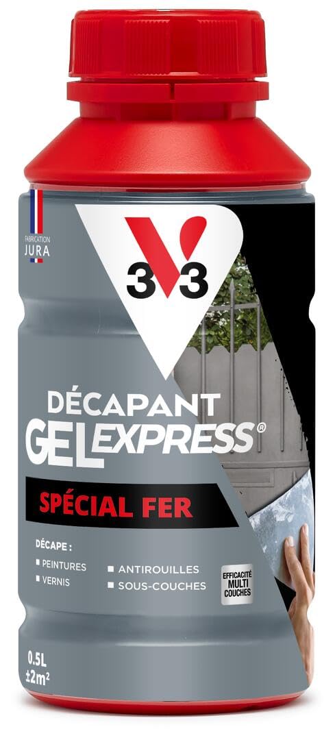 V33 Décapant gel express Spécial fer 0,5L