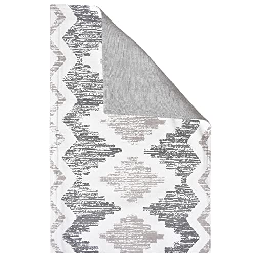 Image of Blanc 9 Kohinoor 100% Home & Kitchen Pure Cotton Grey 4 /6 Seater Table Runner|(33x182) cm