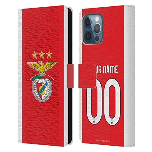 Coque iPhone 12 Pro Max Benfica personnalisable en cuir avec portefeuille intégré