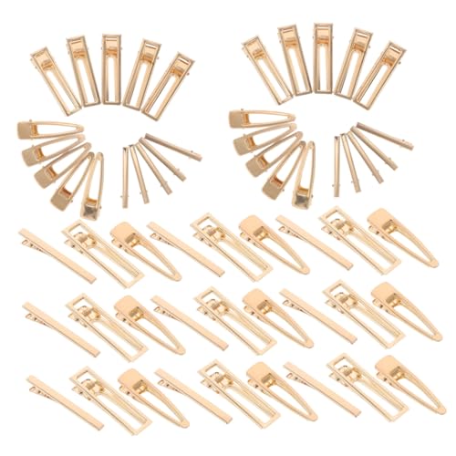 Pinces Cheveux Métal Doré Barrettes Crocodile Durables Accessoires Coiffure