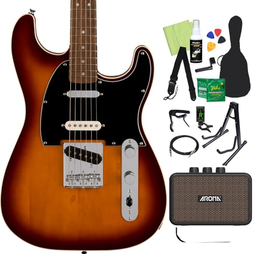 Squier by Fender Paranormal Custom Nashville Stratocaster Chocolate 2-Color Sunburst �G���L�M�^�[���S��14�_�Z�b�g �y�[�d���~�j�A���v�t���z �X�g���g�L���X�^�[ �X�N���C