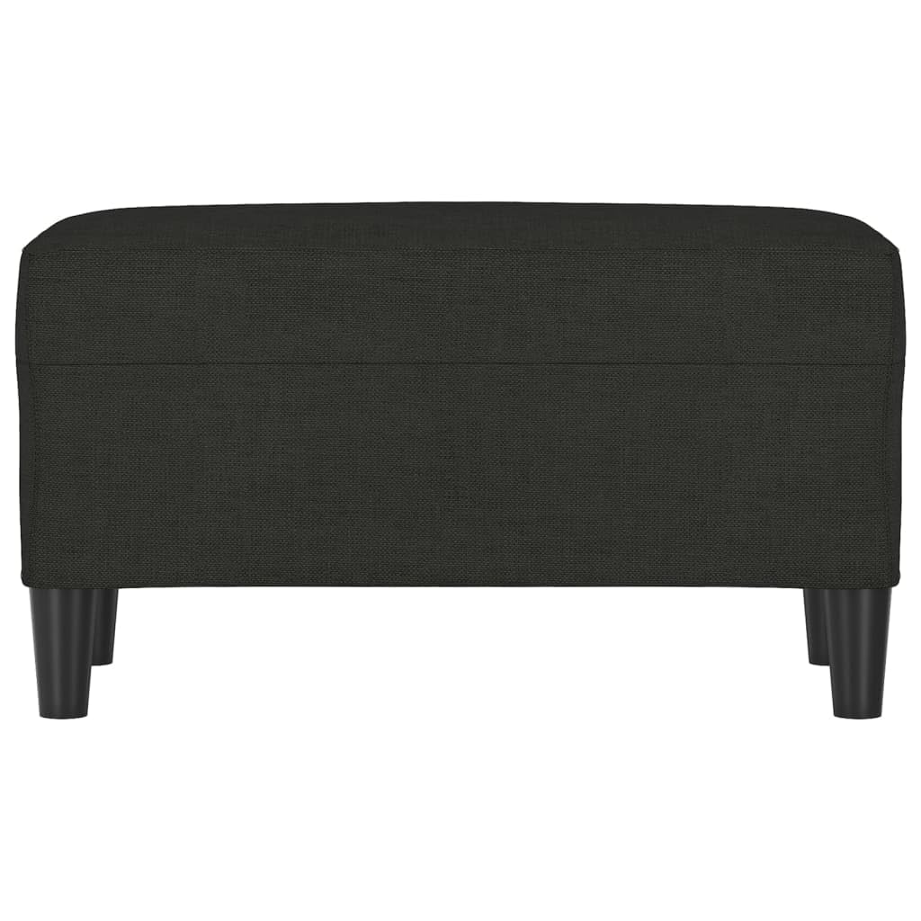 vidaXL Banc Ottoman Banquette Rembourré Banc de Lit Banc d'Entrée Chambre à Coucher Salon Couloir Intérieur Noir 70x35x41 cm Tissu