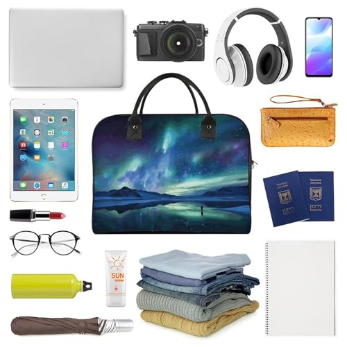 Bolso Tote Northern Lights con cierre y bandolera ajustable miniatura 5