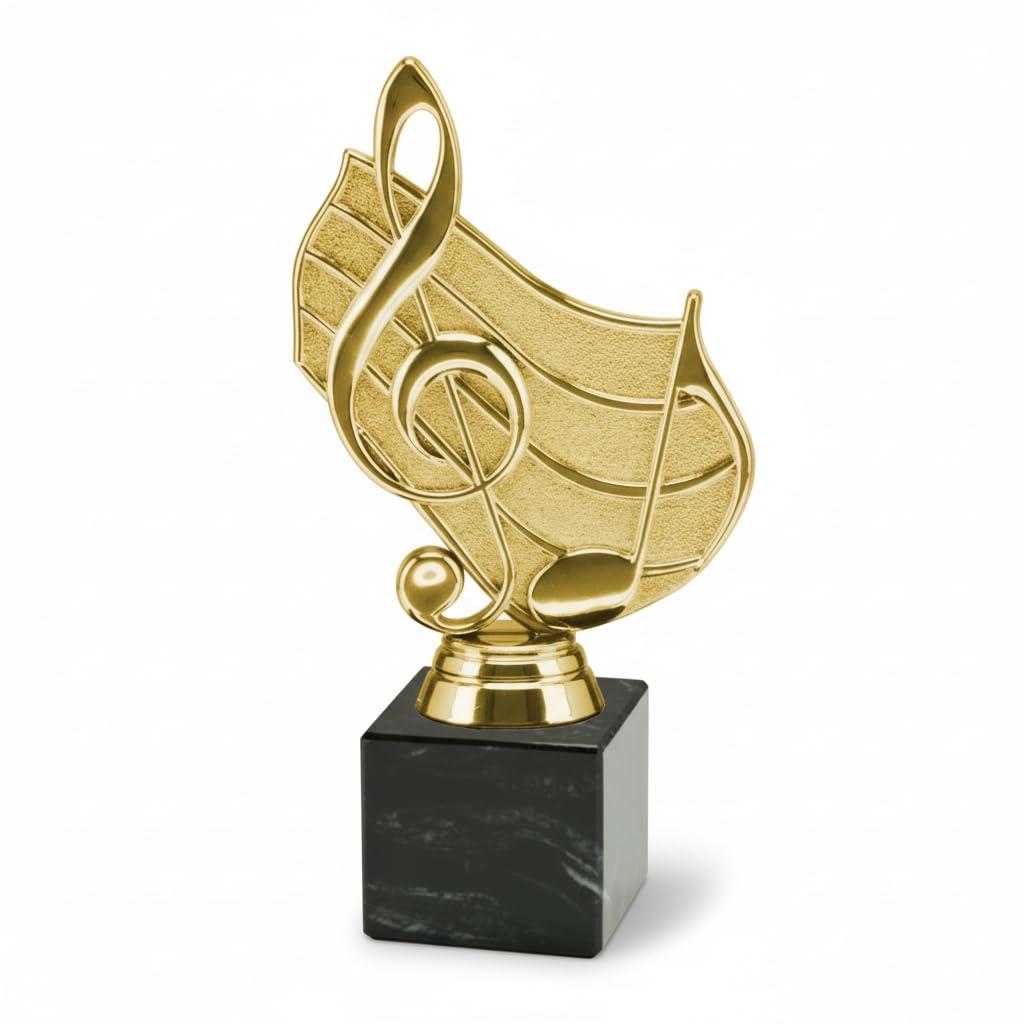 Generico Trofeo Canto Musica – Coppa Premiazione per Concorsi Musicali, FantaSanremo, Gare di Canto, Scuole di Musica ed Eventi – Premio Artistico Elegante