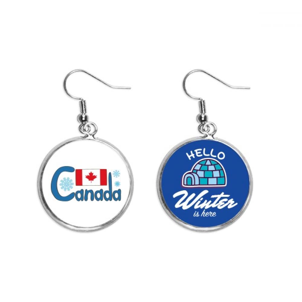 Pendientes de Canadá azul un regalo de joyería de invierno ideal 5