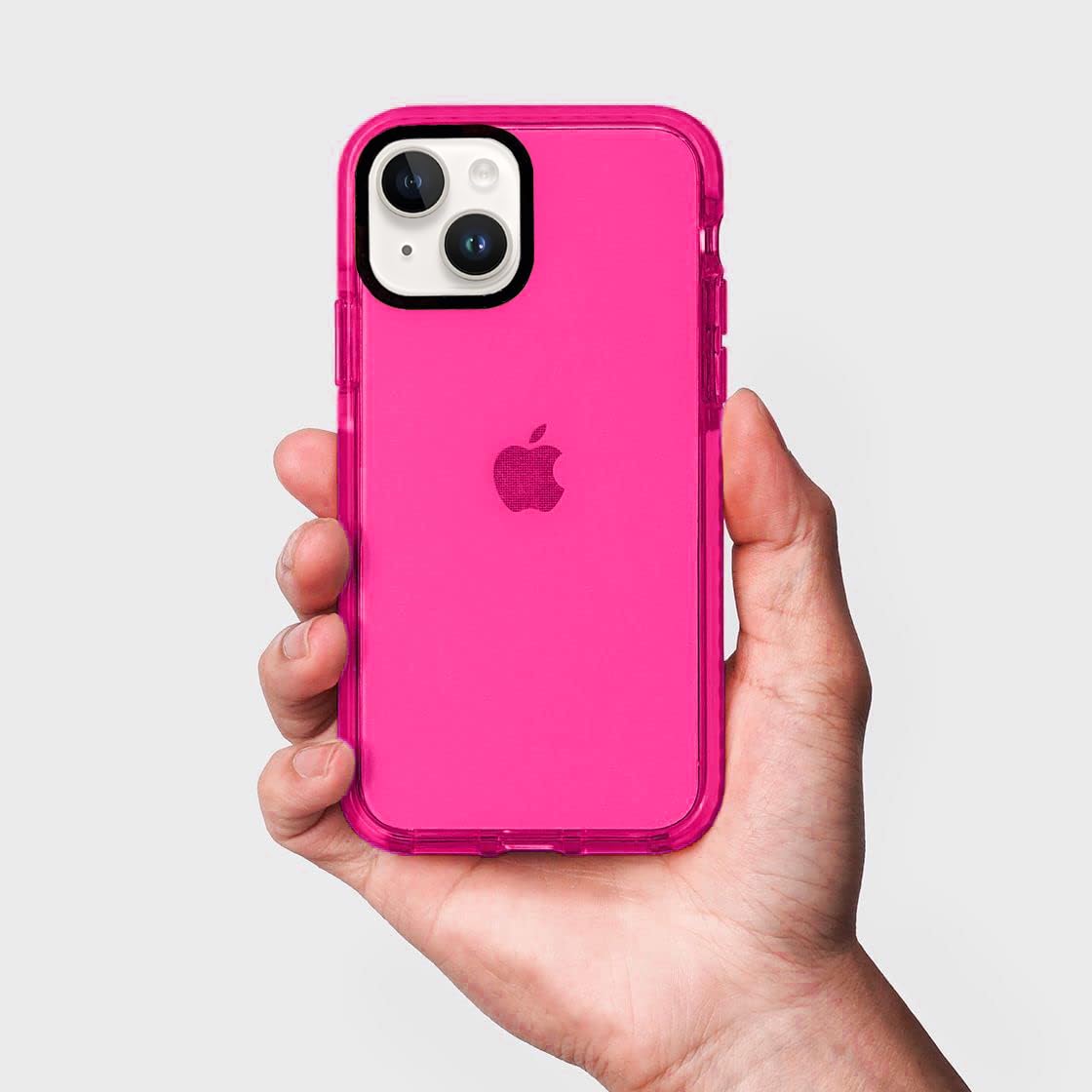 Funda transparente de neón para iPhone 14 de 6,1 pulgadas, bonita funda de teléfono con diseño retro vibrante para mujer, accesorios de los años 80, funda protectora de cámara de silicona suav