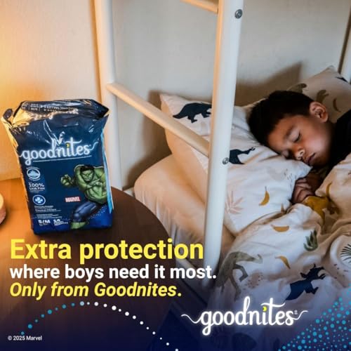 goodnites boys39 nighttime bedwetting underwear size sm 43-68 lbs 44 ct 2 packs of 22 packaging may vary