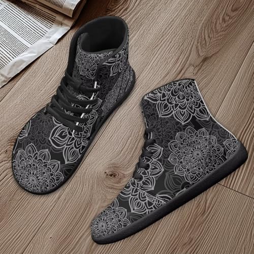 Image of Binienty Zero Drop Sole Barefoot Men's Women's PU Leather Flat Minimalist Barefoot Sneakers Athletic Shoes Waterproof
