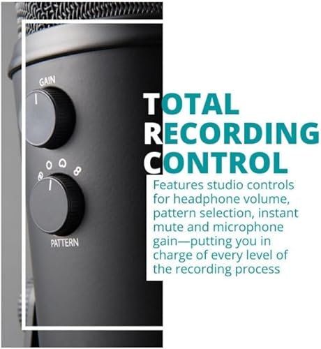 Miniatura 4 de Paquete de micrófono USB Yeti azul con auriculares, micrófono de brazo y filtro pop para micrófonos de transmisión y grabación (4 artículos)