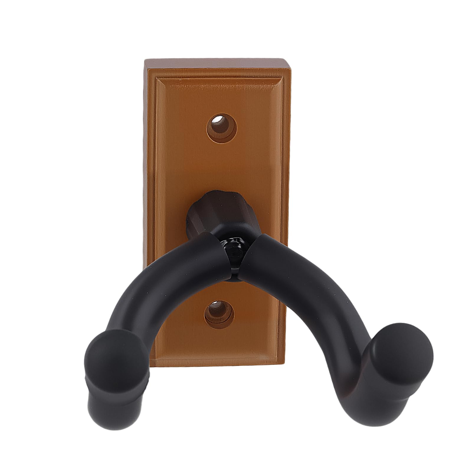 JIAYUET 2 Pack Guitar Wall Mount, Hard Wood Guitar Wall Hanger for Acoustic Bass, Black Walnut 8.8 x 13.8 x 5.5 cm - Image 3
