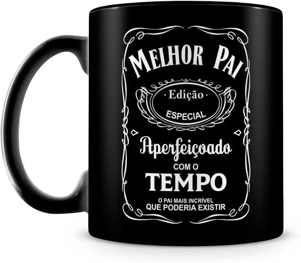 Caneca Melhor Pai (100% Preta)