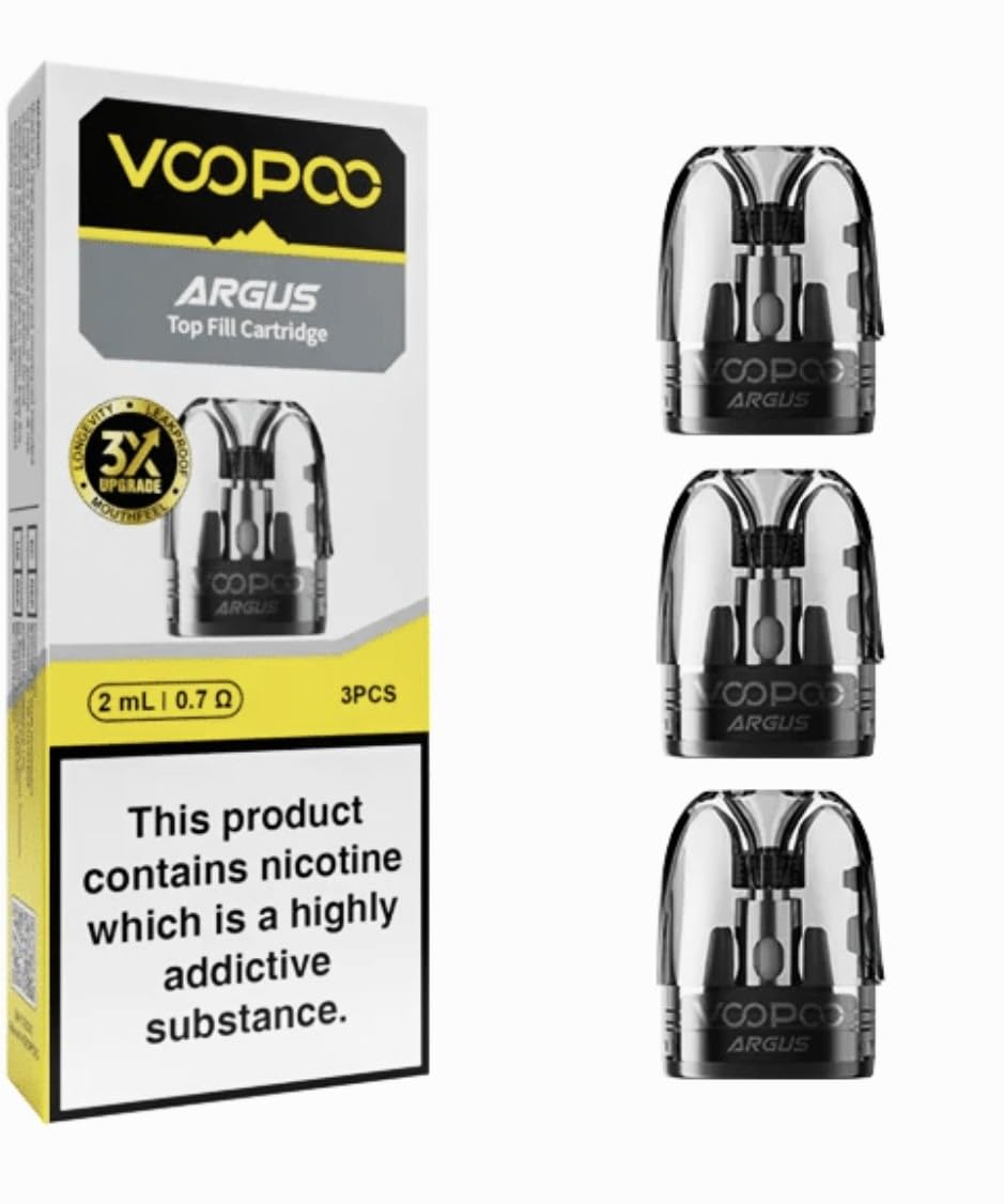 VooPoo Argus Top Fill Replacement Pod 0.7ohm 2ml 3PK No Nicotine