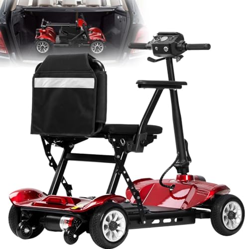 4-Wielige Rolstoel,Scooters Voor Senioren,Opvouwbare Scootmobielen,Draagbare Reisscooter,Hulpmiddelen Voor Mobiliteit,Belasting 130 Kg/287 Lbs