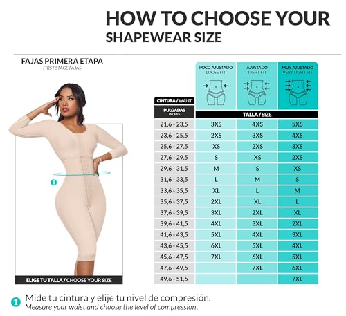 Forma Tu Cuerpo, Faja Colombiana, Faja Pacifica Full Bodyshaper with Bra and 3 Hooks, Post Surgery Recovery, XL - image 2
