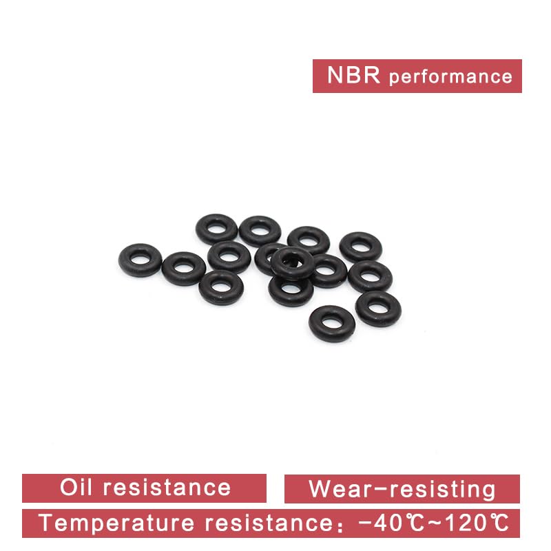 10 Anelli Metrici O In Gomma Nitrilica Nera 100 Mm OD 3 Mm Di Spessore - Foto 4