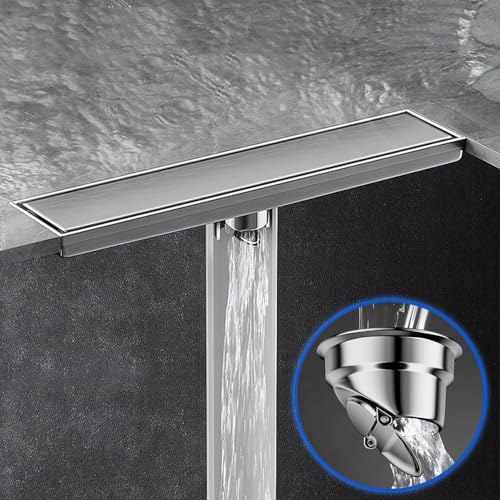 Drain de douche linéaire haute performance en acier inoxydable doré - 7