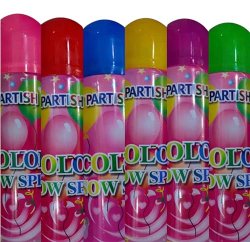 Image of Partish Holi Spray l Holi Colour Spray Bottles 45ml (Pack Of 6, 6)