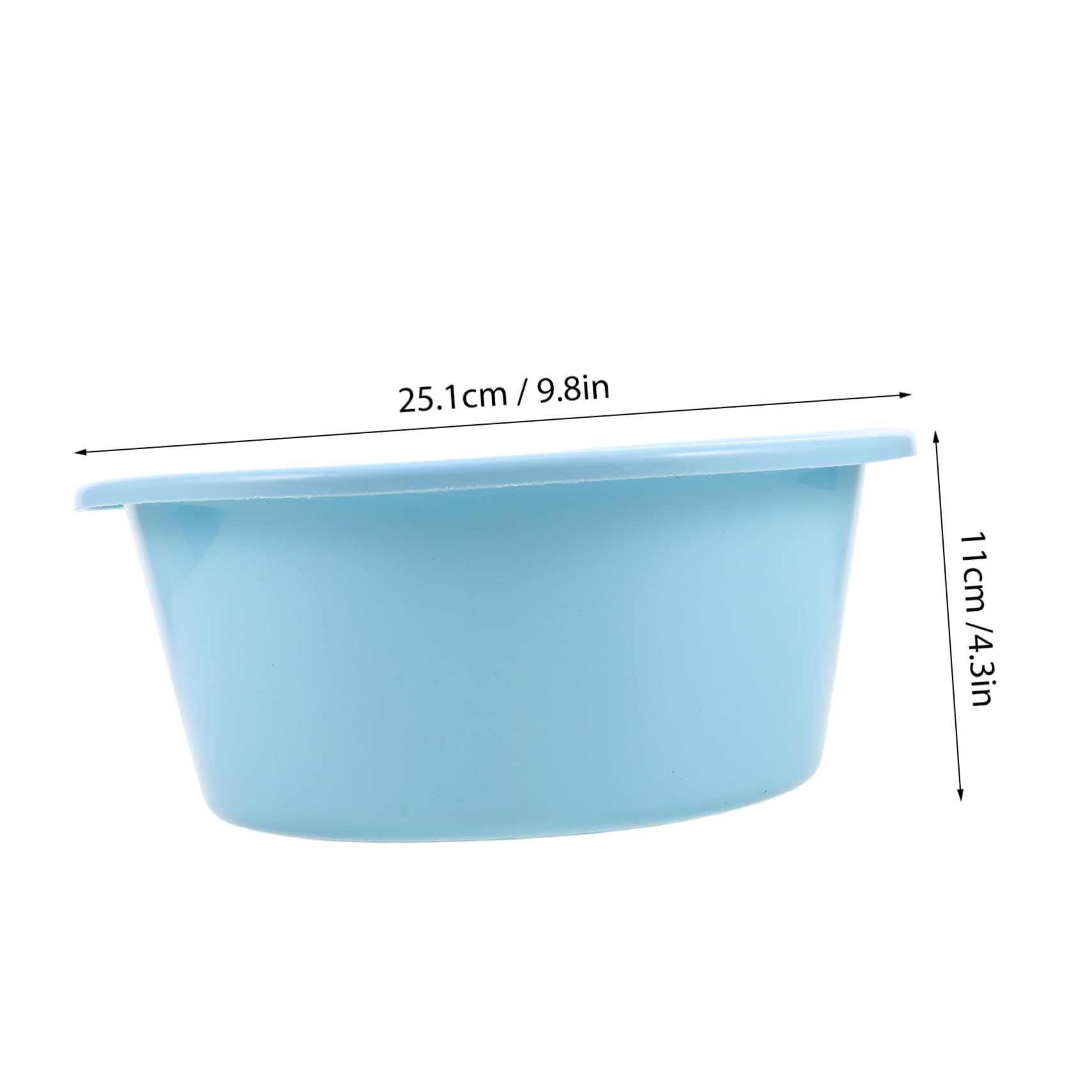 NOLITOY Thickened Plastic Face Wash Bowl Multi-use for Boys and Girls Laundry Vegetable Washing Space-saving Design Accessory