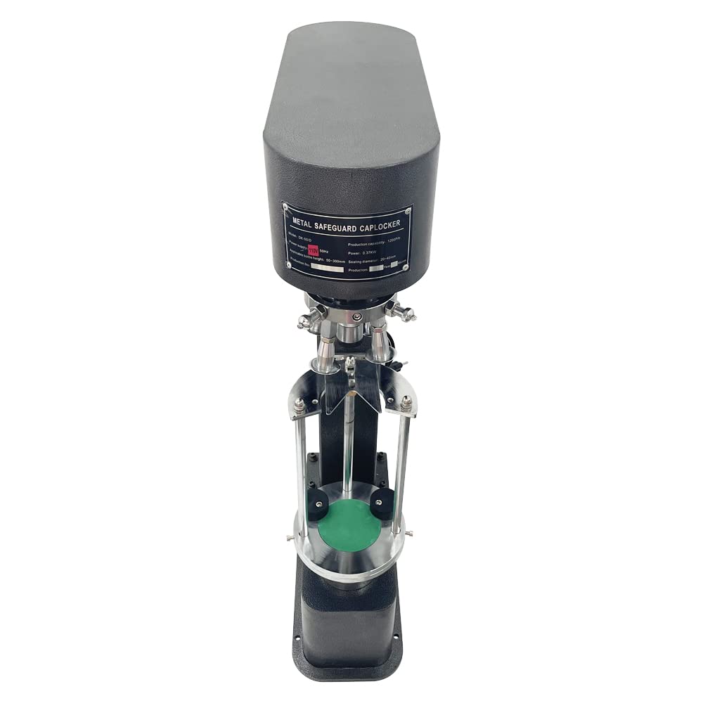 HQHAOTWU Semi-automatic Aluminum Cap Screw Capping Machine Bottle Capping Machine Electric Cap Sealer 110V 370W