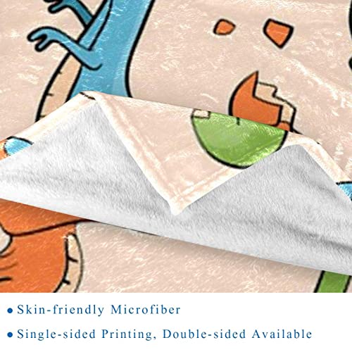 Couverture microfibre douce dinosaure pour protéger le canapé du froid