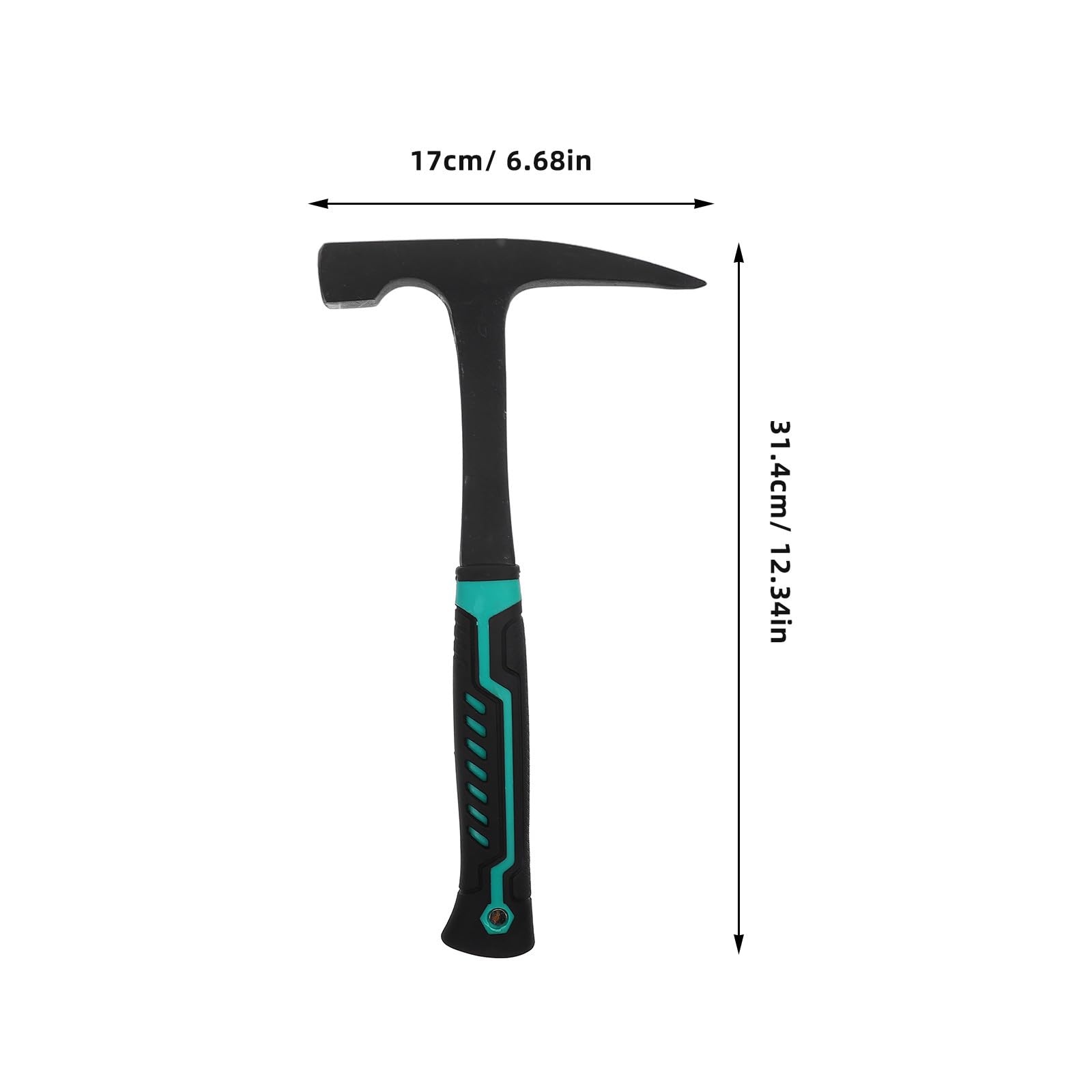 Carbon Steel Geological Hammer mit Spitzem Kopf Präzisem Schlag Ergonomischem Griff Vielseitig für Gesteins Ziegelbruch und Professionelle Geologische Exploration