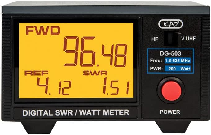 K-PO DG-503 CB, VHF & UHF Digital SWR & Power Meter