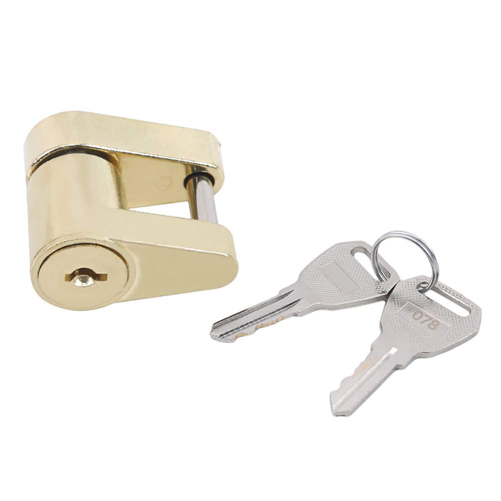 Lucchetto Per Rimorchio Antifurto - Blocco Gancio A Sfera, Ottone, Con Adattatore Da 13 A 7 Spine E 2 Chiavi - Foto 8