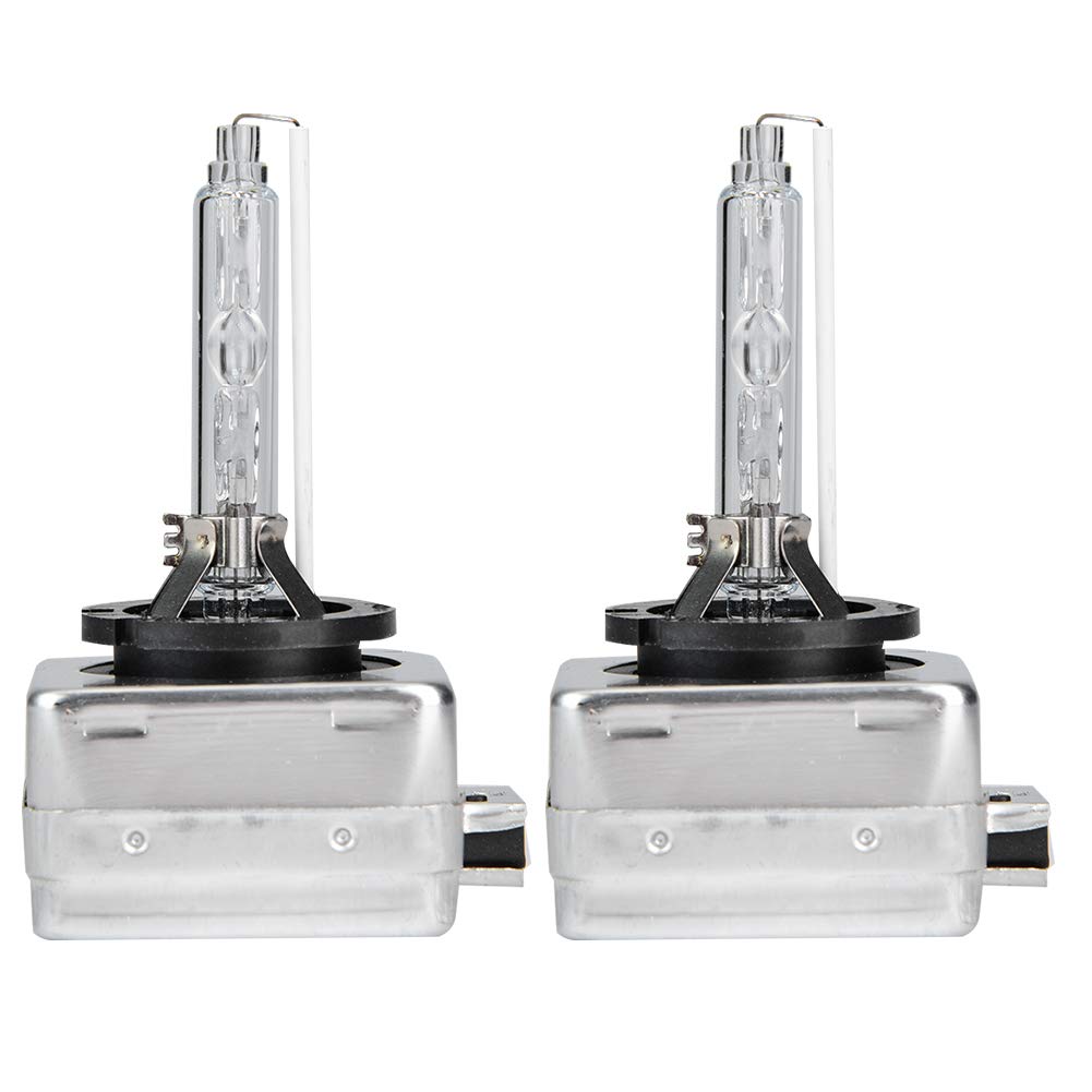 2Pcs D1S 6000K 35W Phares Ampoule Lampe Au Xénon Remplacement Blanc Métal Base Phare Lampes