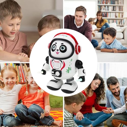 Panda spatial jouet interactif robot électrique LED musique