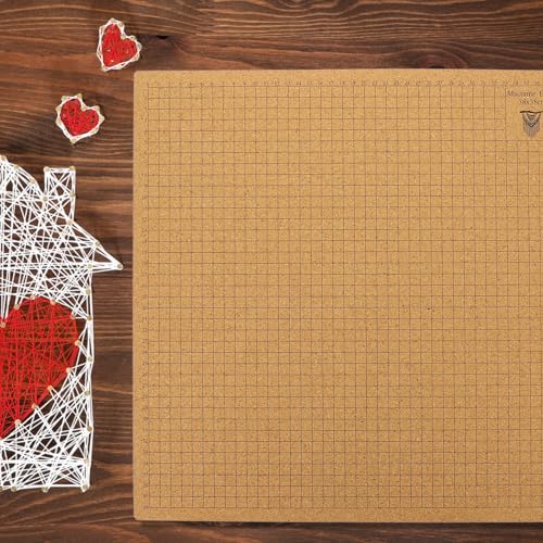Planche de macramé en liège 40x40 cm avec épingles en T Zerodeko