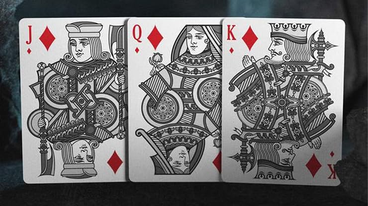 Kings Wild Project Carte da gioco Tally-Ho Slate Edition, Standard Edition, mazzo da poker
