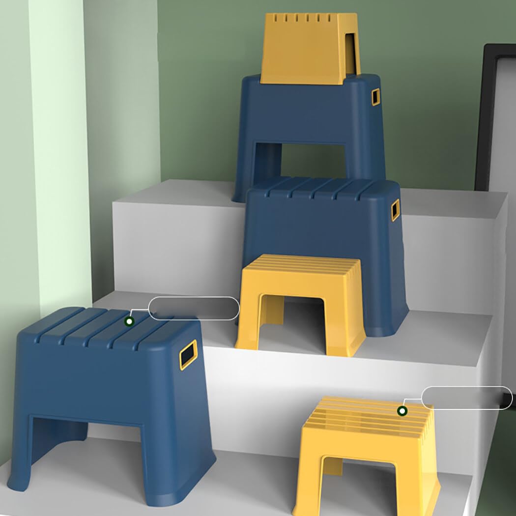 Taburete infantil de 2 escalones para orinal de baño, taburete de plástico de doble altura para niños pequeños, juego de taburetes de doble propósito