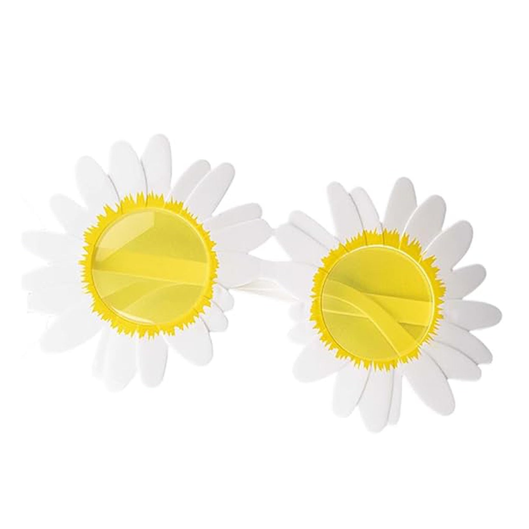 Art the Clown Sunflower Glasses, Sunflower Daisy Glasses, Adult Halloween Role Play, Multicolor (White (with yellow lenses))