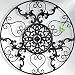 GB HOME COLLECTION Metal Wall Decor, Decorative Victorian Style Hanging Art, Steel Decor, Circular Medallion Design, 23.5 x 23.5 inches, Black Circle