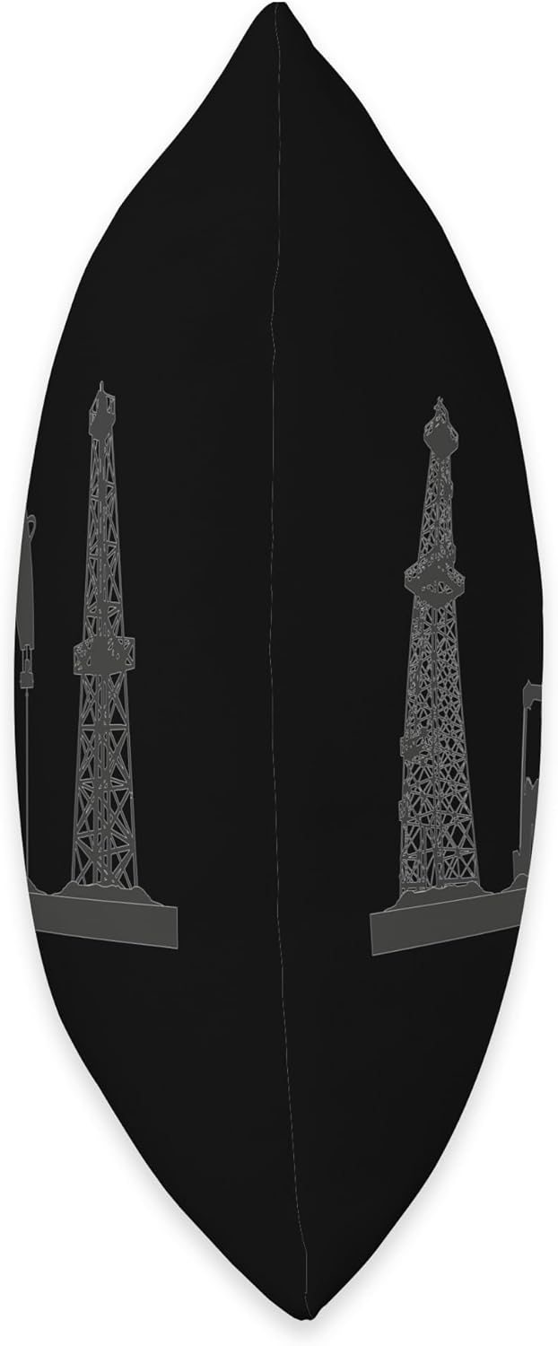 Petroleum Pump Jack for Oil Field Workers Throw Pillow