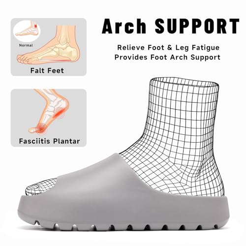 Image of Jaeynow Cloud Slides for Women,Unisex EVA Soft Recovery Slides,Thick Sole Open Toe Mens Pillow Slides Shower Shoes Outdoor&Indoor House Slippers