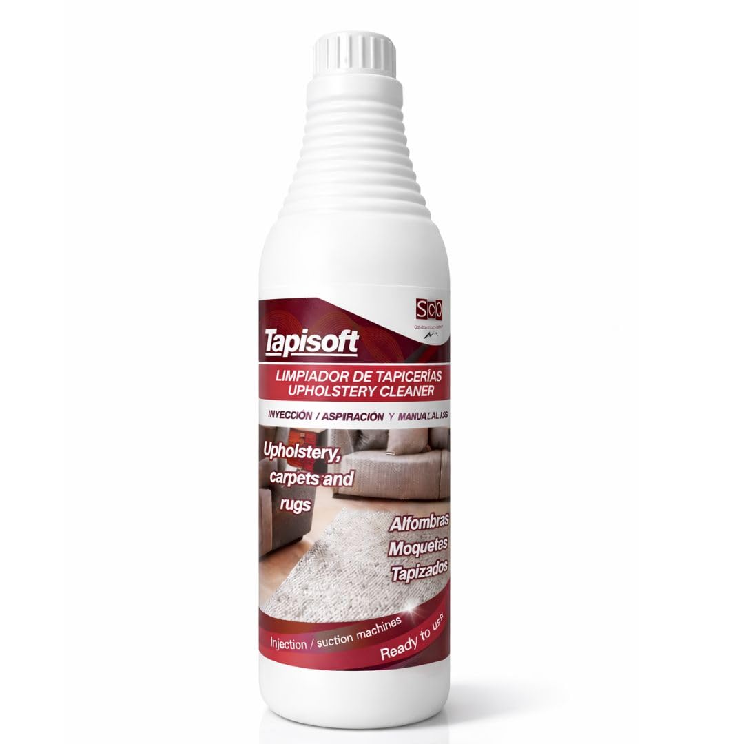 Nettoyant Tissus Concentré 750ml | Prêt à l'Emploi | Mousse Sèche Professionnelle | Machines à Injection-Extraction & Usage Manuel | Canapés, Tapis, Matelas & Sièges Auto