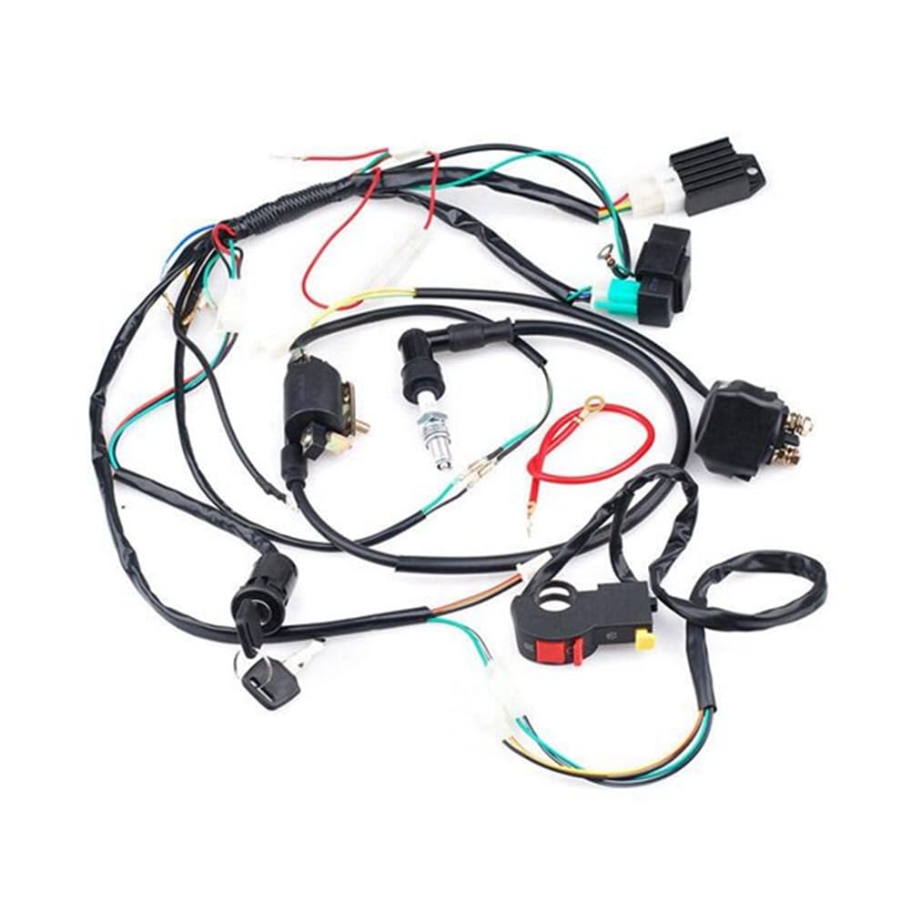 Kit Cablaggio Bobina di Accensione CDI per Quad Elettrico ATV da 50cc 70cc 90cc 110cc, Accensione del Circuito Completo del Veicolo