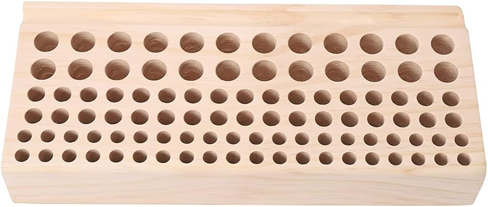 98 Holes Leather Craft Wood Tool Rack Carving Tool Wooden Holder Different Size