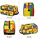 PATTERNFUL Colorful Building Blocks Travel Toiletry Bag for Kids, Waterproof Hanging Wash Bag Dopp Kit for Boys Shaving Bag for Toiletries Accessories