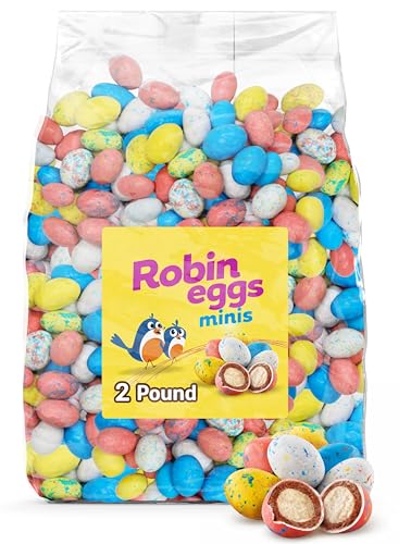 Bulk Robin Eggs Malted Milk Balls 2 Pound Pack...