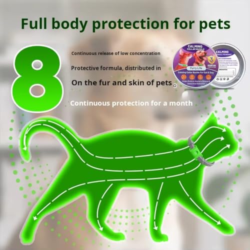 Image of FurLife Pet Calming Pendant - Waterproof Collar Tag for Dogs & Cats | Suitable for All Breeds - (Pink)