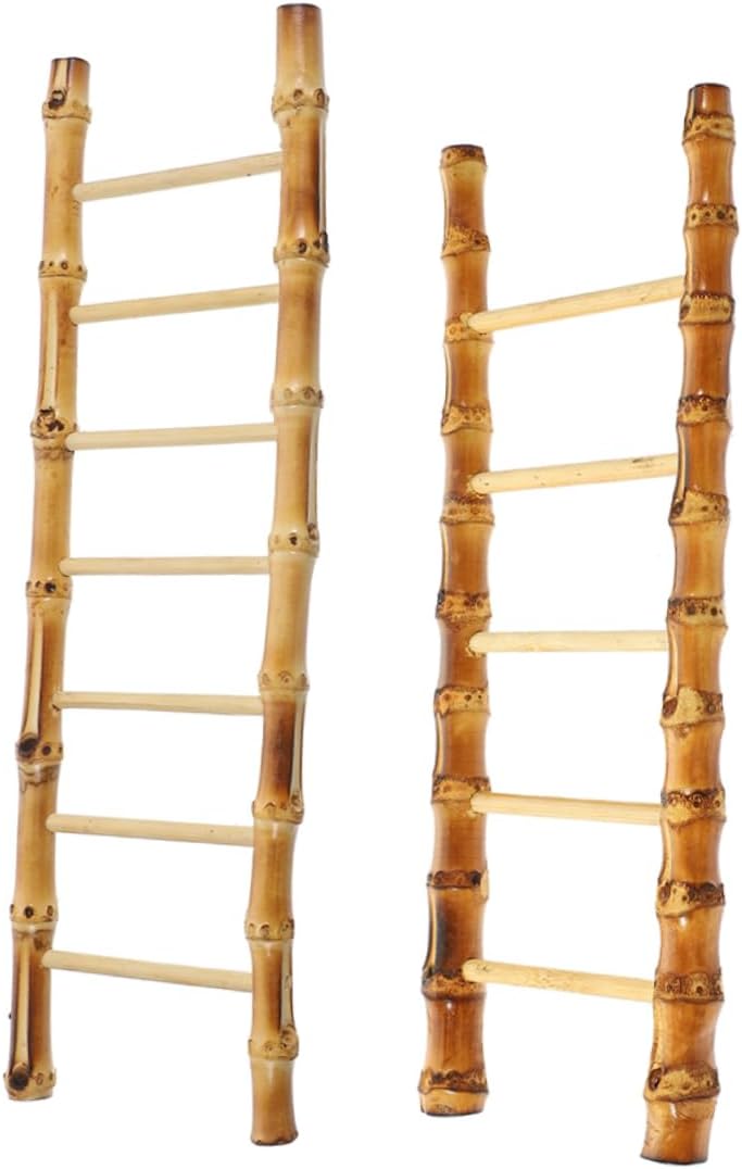 2pcs Miniature Bamboo Ladder Sushi Plate Decor Elegant Japanese Cold Dish Display for Restaurants Creative Sashimi Tray Natural Bamboo Material for Food Safety and Presentation