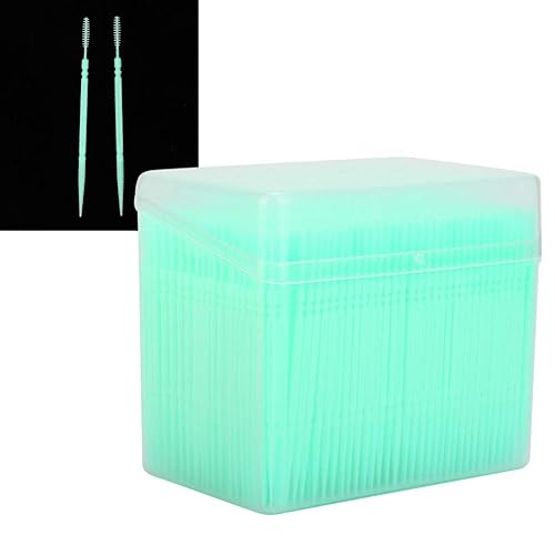Miniatura 9 de Palillo de dientes de doble cabeza, 1100 piezas palillos de dientes de limpieza de dientes, herramienta portátil para el cuidado de los dientes (#1)