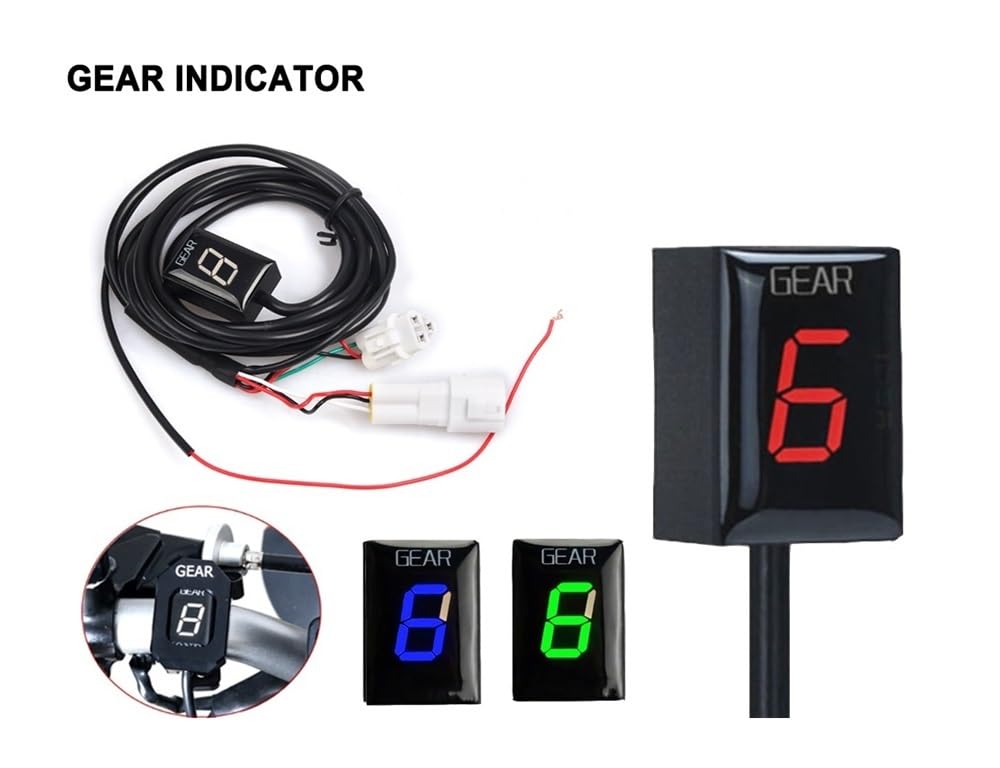 Indicador Marchas Motocicleta Indicador De Marcha 1 A 6 Velocidades para Motocicleta para GSF1250S/SA GSF 1250S/SA 2007 2008 2009 2010-2016 Accesorios Medidor Pantalla