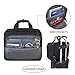 KROSER Rolling Laptop Bag Premium Wheeled Briefcase Fits Up to 17.3 Inch Laptop Overnight Roller Case Computer Bag with RFID Pockets for Travel/Business/Men/Women-Black
